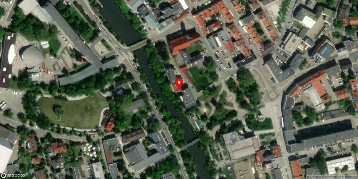 Satelitarny widok na Centralne Muzeum Jeńców Wojennych