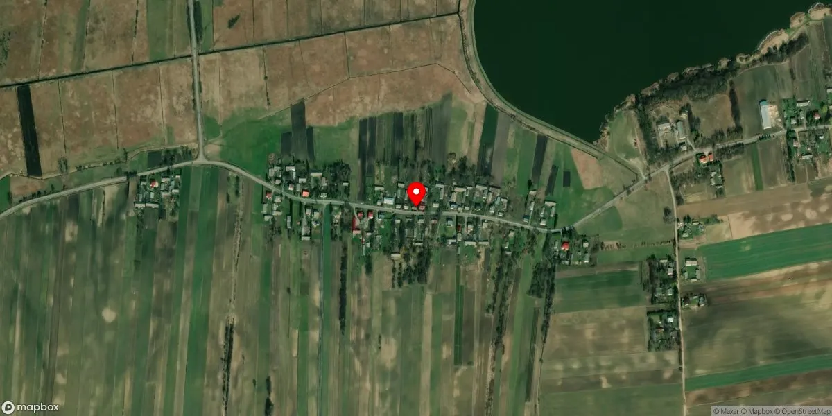 Satelitarny widok na Ekomuzeum Olejarstwa w Zadnodze Olejarnia Staropolska na Roztoczu