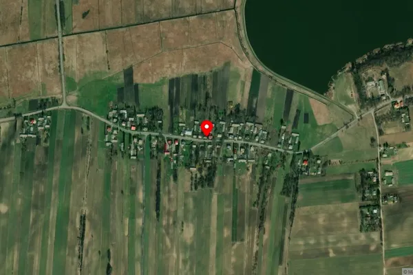 Widok z lotu ptaka: Ekomuzeum Olejarstwa w Zadnodze Olejarnia Staropolska na Roztoczu