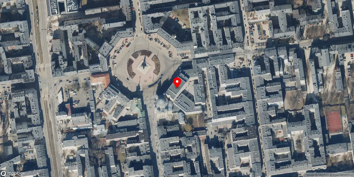 Satelitarny widok na Muzeum Archeologiczne i Etnograficzne w Łodzi