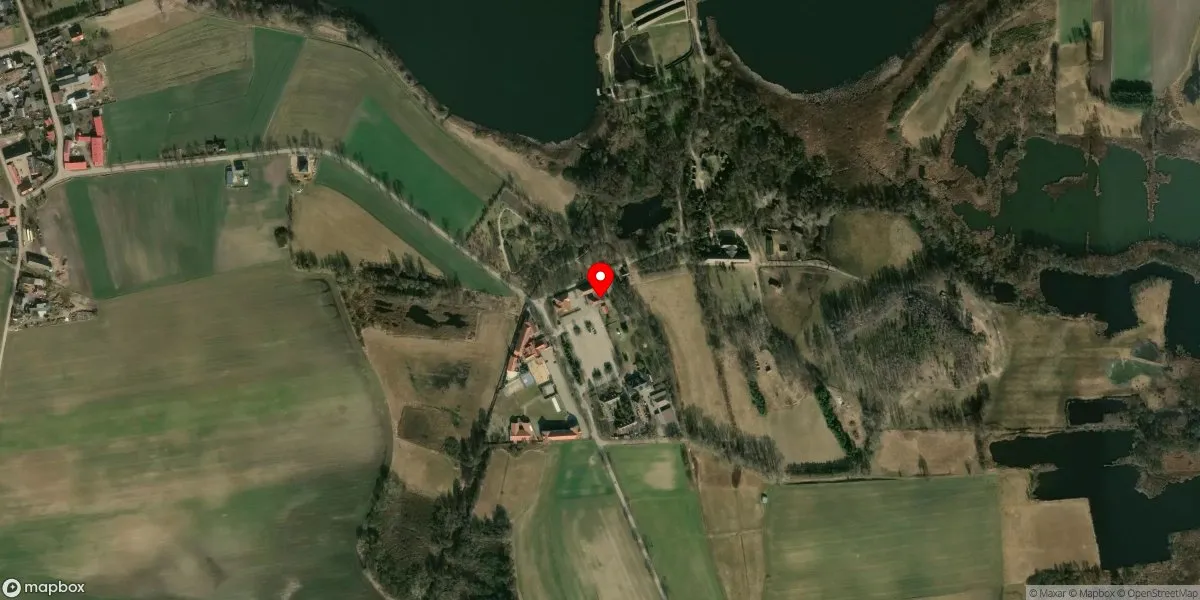 Satelitarny widok na Muzeum Archeologiczne w Biskupinie