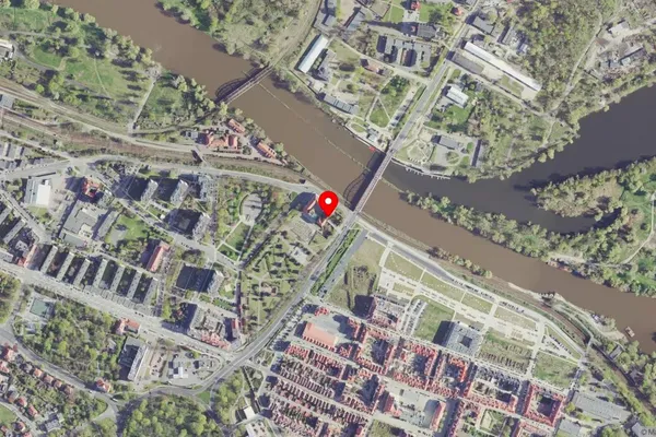 Widok z lotu ptaka: Muzeum Archeologiczno-Historyczne w Głogowie