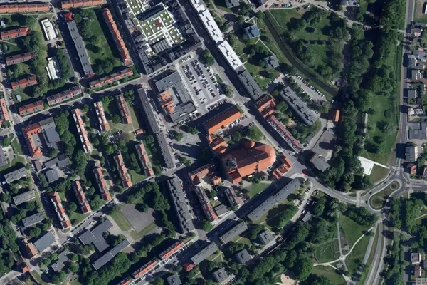 Widok z lotu ptaka: Muzeum Archeologiczno – Historyczne w Stargardzie