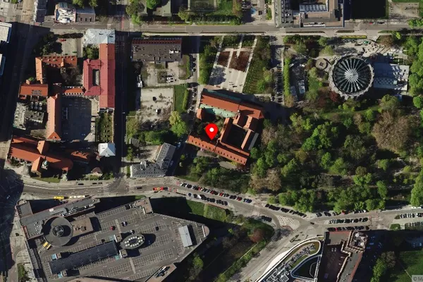 Widok z lotu ptaka: Muzeum Architektury we Wrocławiu