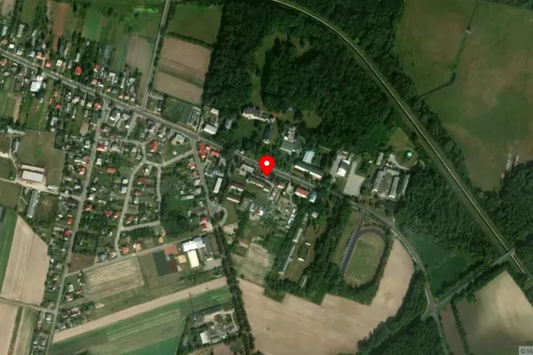 Widok z lotu ptaka: Muzeum Augusta Zamoyskiego w Jabłoniu