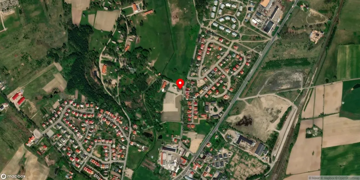 Satelitarny widok na Muzeum Budownictwa Ludowego – Park Etnograficzny w Olsztynku