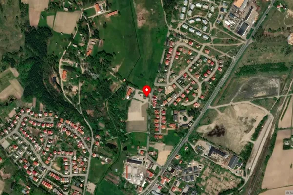 Widok z lotu ptaka: Muzeum Budownictwa Ludowego – Park Etnograficzny w Olsztynku
