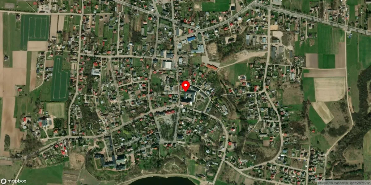 Satelitarny widok na Muzeum Diecezjalne w Drohiczynie im. Jana Pawła II