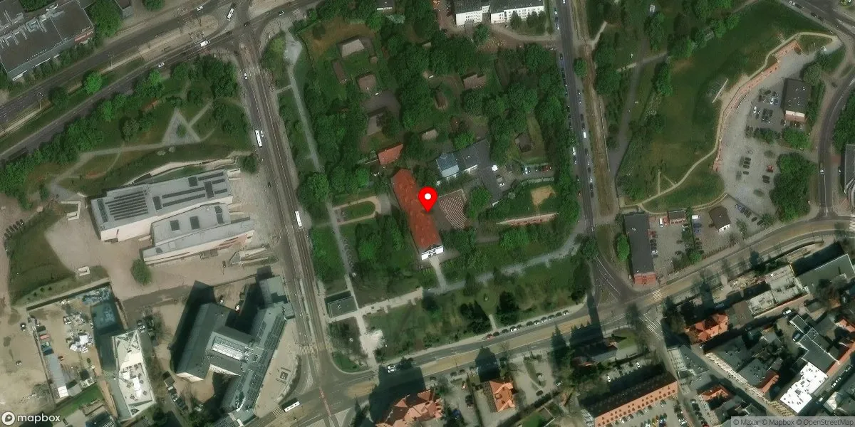 Satelitarny widok na Muzeum Etnograficzne im. Marii Znamierowskiej - Prüfferowej w Toruniu
