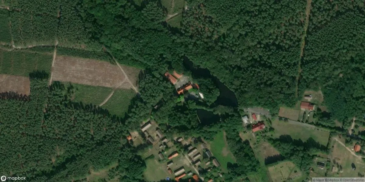 Satelitarny widok na Muzeum Etnograficzne w Zielonej Górze - Ochli