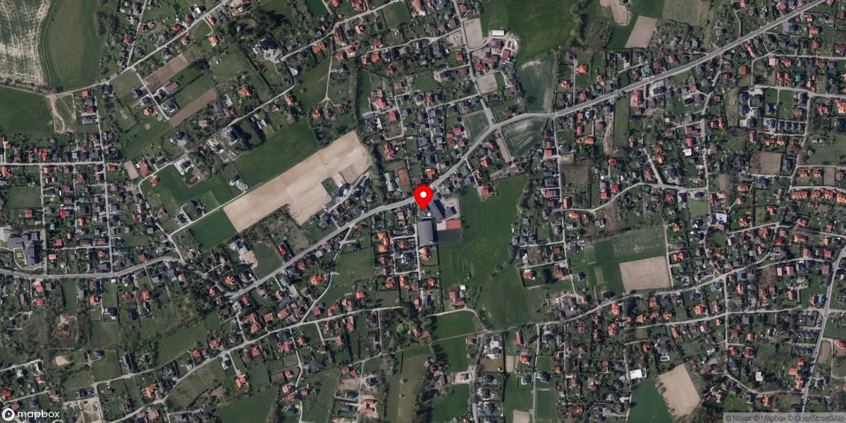 Satelitarny widok na Muzeum Fauny i Flory Morskiej i Śródlądowej w Jaworzu