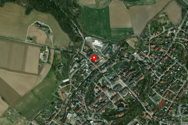 Widok z lotu ptaka: Muzeum Gazownictwa w Paczkowie