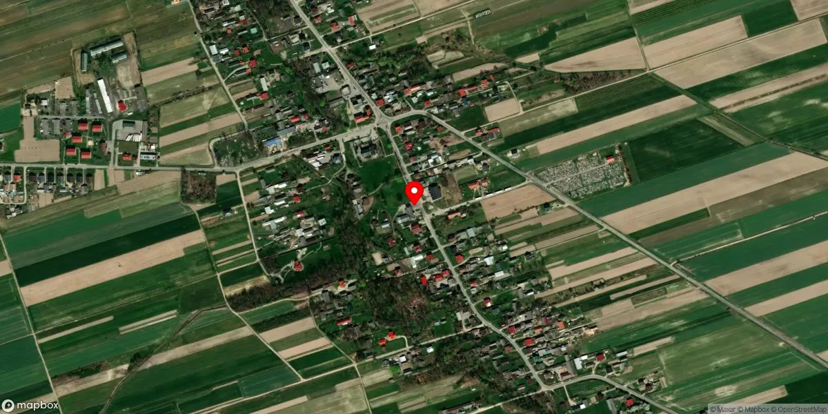 Satelitarny widok na Muzeum Gminne w Biszczy