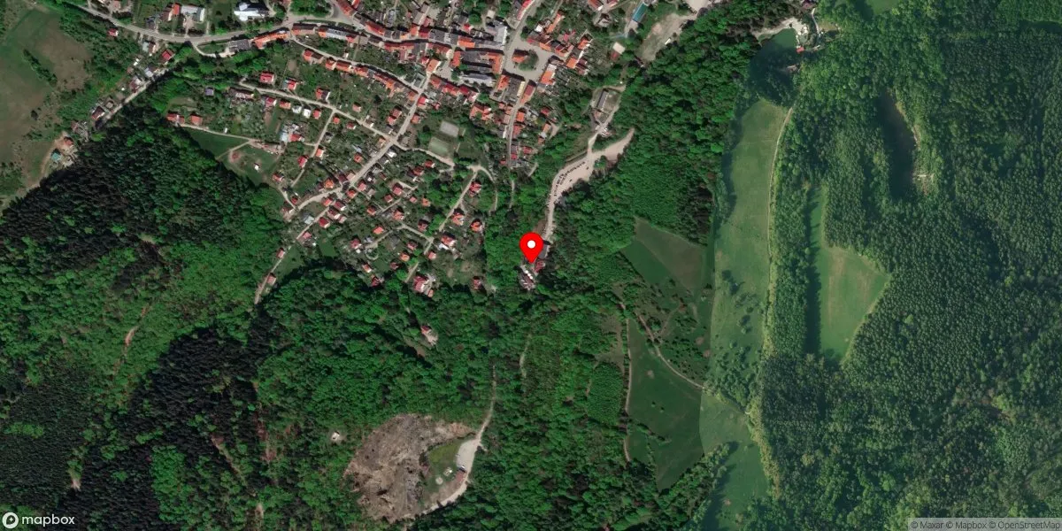 Satelitarny widok na Muzeum Górnictwa i Historii Złotego Stoku
