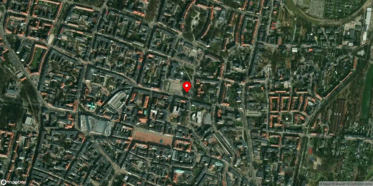 Satelitarny widok na Muzeum Górnośląskie w Bytomiu