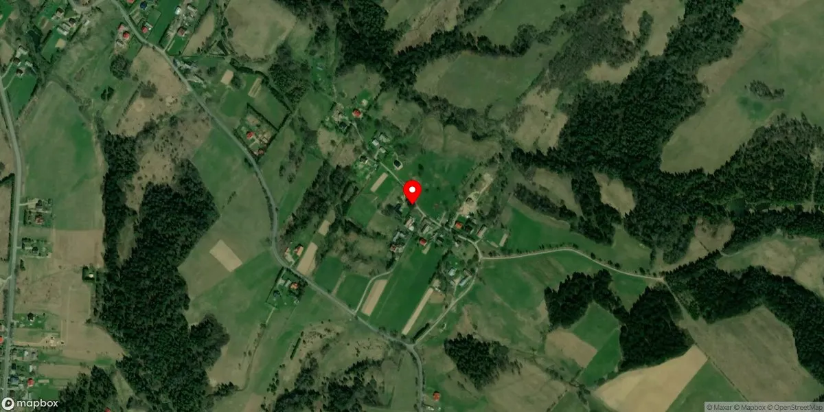 Satelitarny widok na Muzeum Historii Bieszczad w Czarnej Górnej