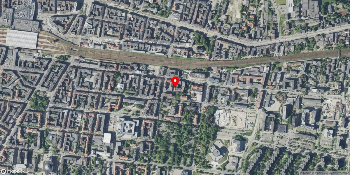 Satelitarny widok na Muzeum Historii Katowic w Katowicach