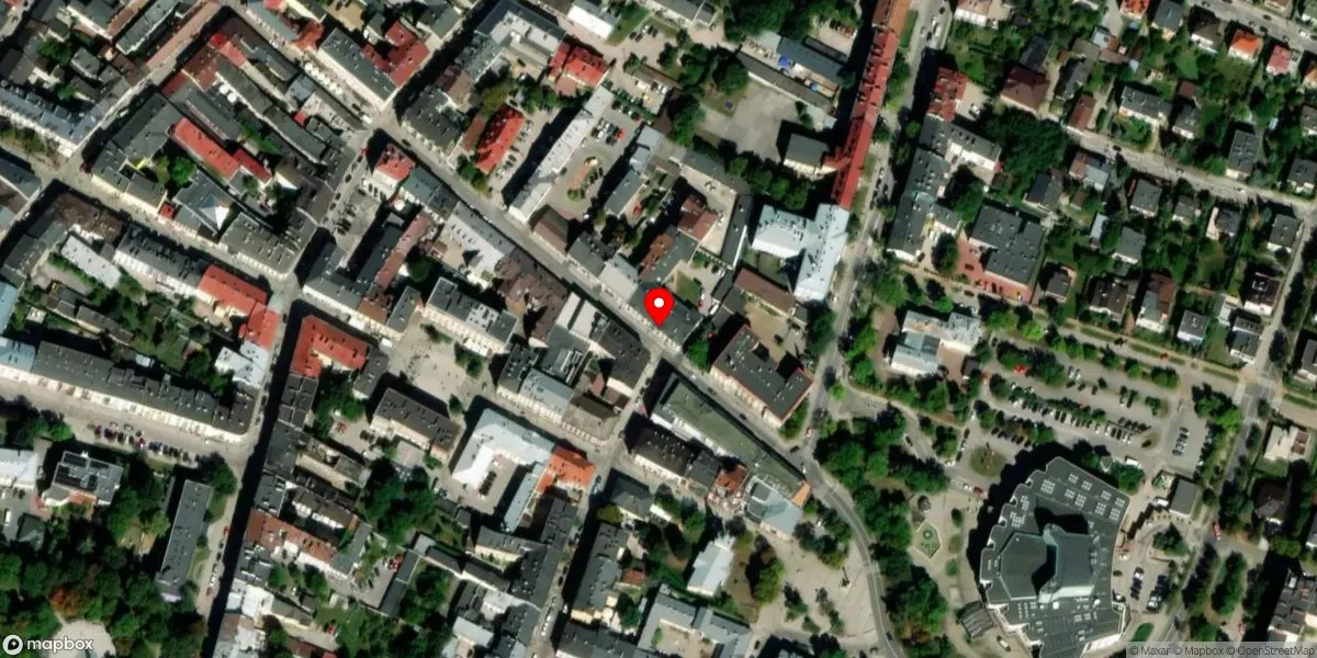 Satelitarny widok na Muzeum Historii Kielc