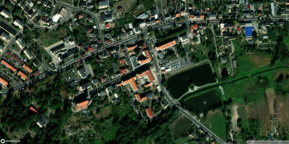 Satelitarny widok na Muzeum Historii Przemysłu w Opatówku