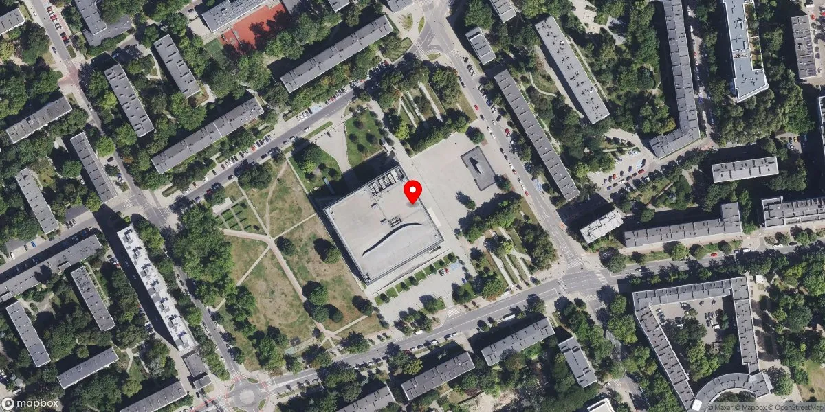 Satelitarny widok na Muzeum Historii Żydów Polskich Polin
