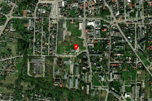Widok z lotu ptaka: Muzeum Historyczne Skierniewic w Skierniewicach