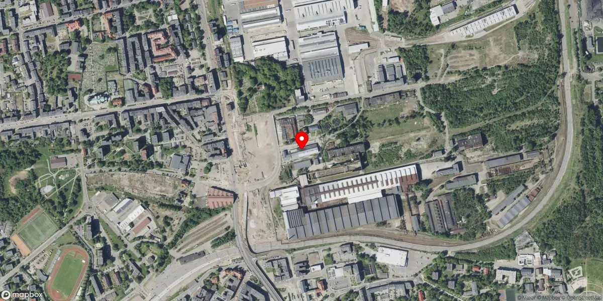 Satelitarny widok na Muzeum Hutnictwa w Chorzowie