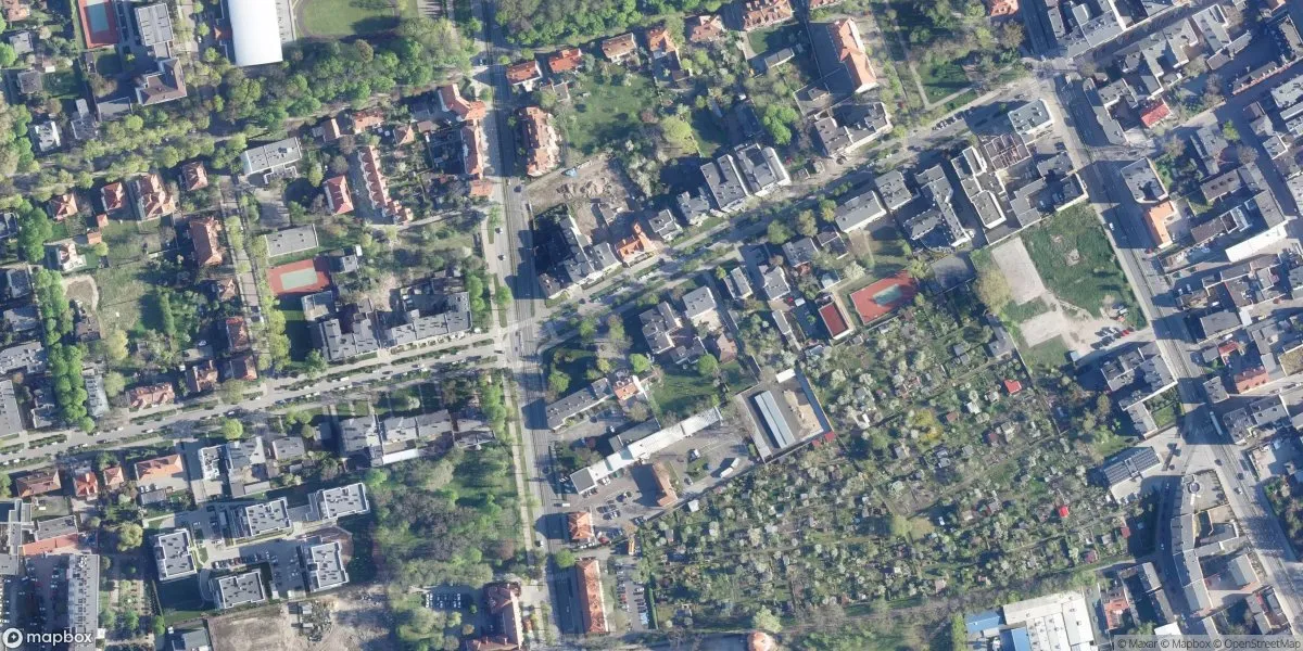Satelitarny widok na Muzeum im. Jana Kasprowicza w Inowrocławiu