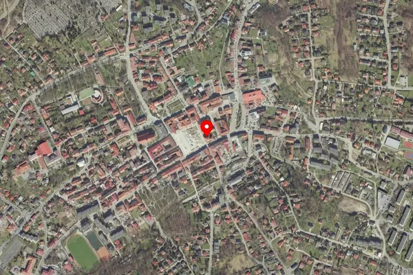 Widok z lotu ptaka: Muzeum im. prof. Stanisława Fischera w Bochni