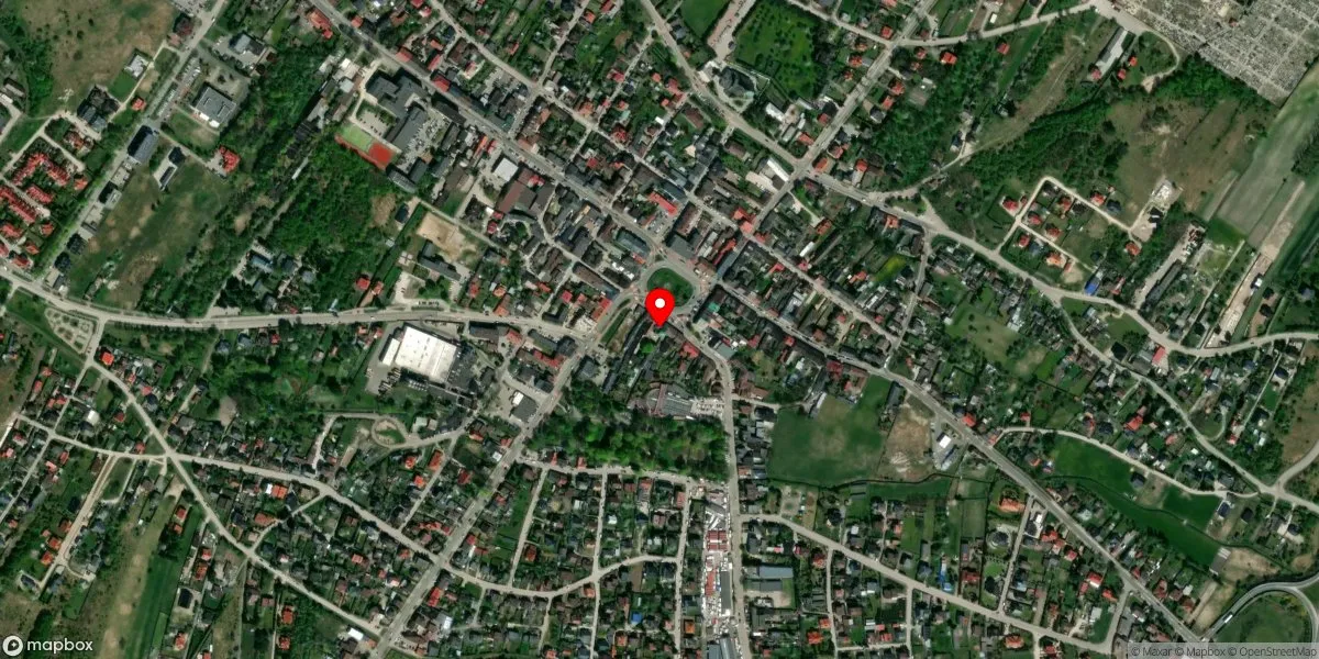 Satelitarny widok na Muzeum im. Przypkowskich w Jędrzejowie