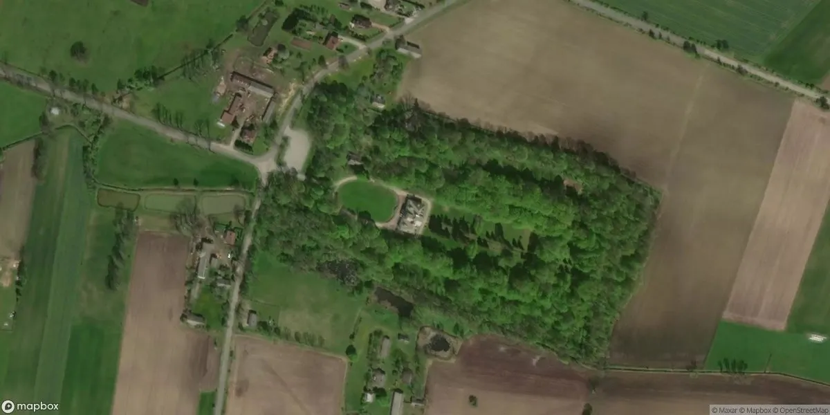 Satelitarny widok na Muzeum Józefa Ignacego Kraszewskiego w Romanowie