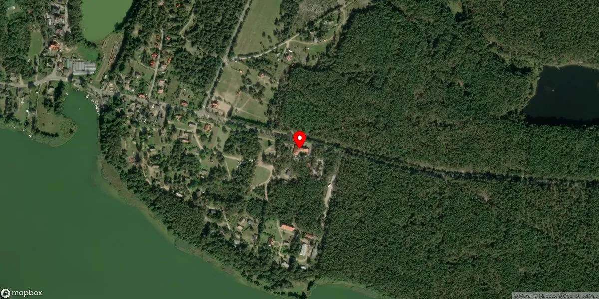 Satelitarny widok na Muzeum - Kaszubski Park Etnograficzny im. Teodory i Izydora Gulgowskich we Wdzydzach Kiszewskich