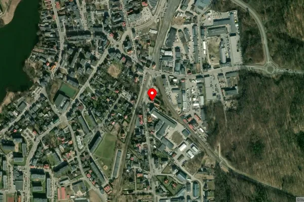 Widok z lotu ptaka: Muzeum Kaszubskie im. Franciszka Tredera w Kartuzach