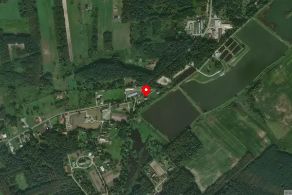 Widok z lotu ptaka: Muzeum Kultury Ludowej w Kolbuszowej