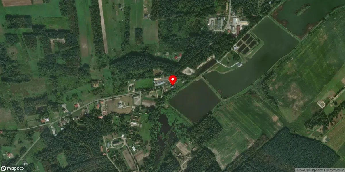 Satelitarny widok na Muzeum Kultury Ludowej w Kolbuszowej