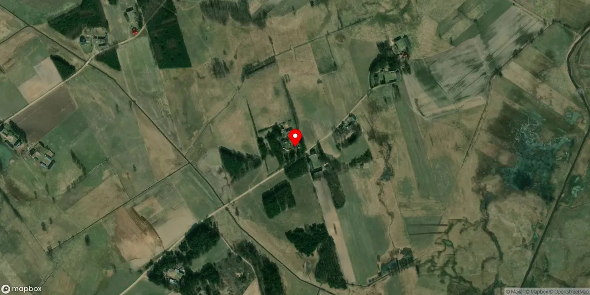 Satelitarny widok na Muzeum Kurpiowskie w Wachu