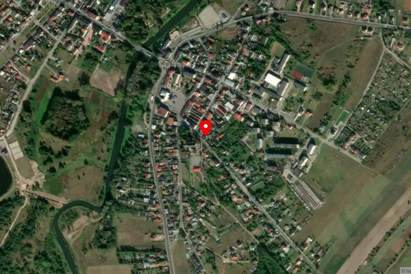 Widok z lotu ptaka: Muzeum Ludowe im. Tadeusza Michalskiego w Przedborzu