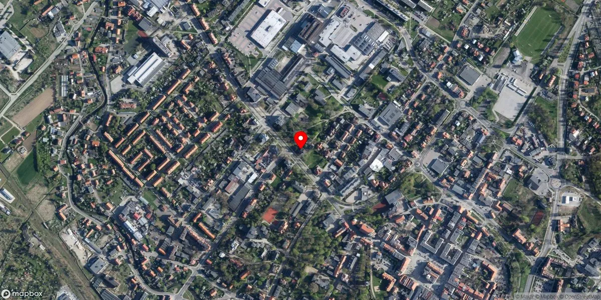 Satelitarny widok na Muzeum Miejskie Dzierżoniowa