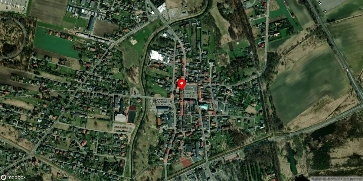 Satelitarny widok na Muzeum Miejskie w Bieruniu