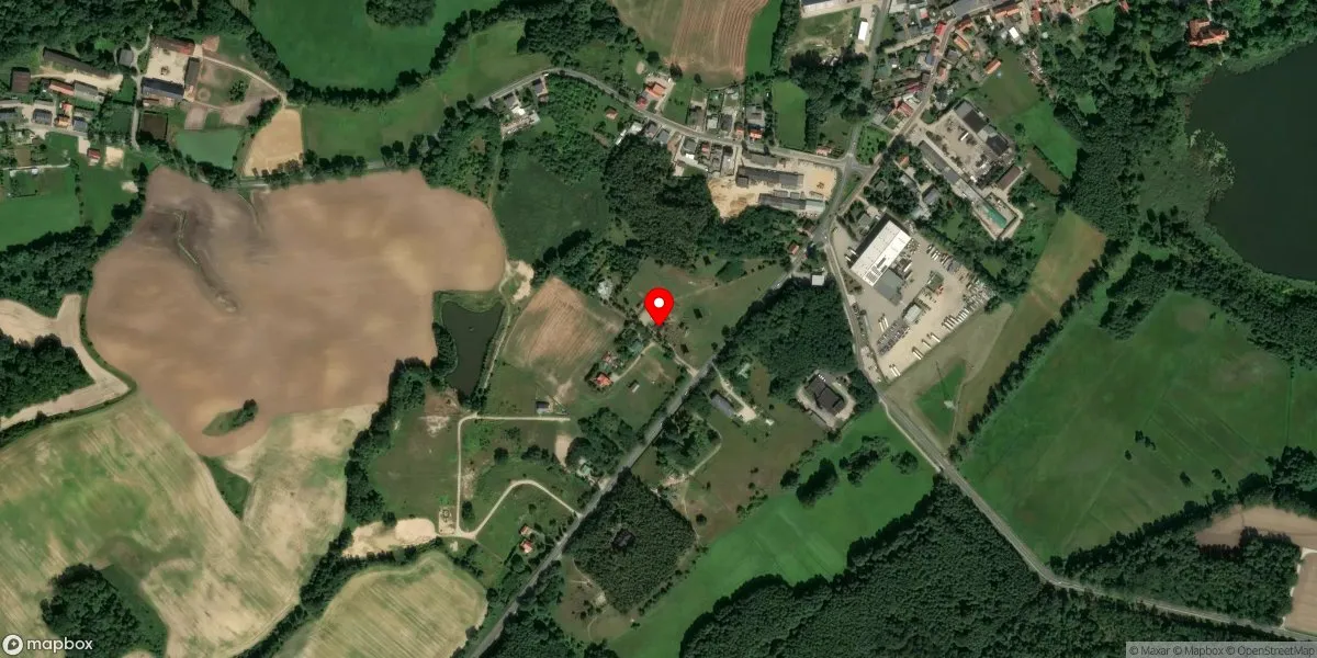 Satelitarny widok na Muzeum Młynarstwa i Rolnictwa w Osiecznej