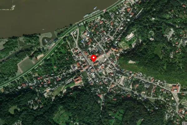 Widok z lotu ptaka: Muzeum Nadwiślańskie w Kazimierzu Dolnym
