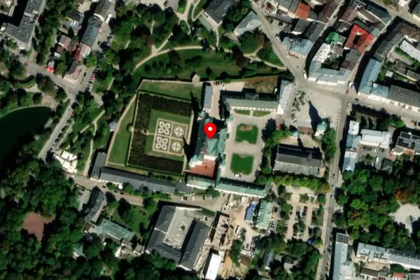 Widok z lotu ptaka: Muzeum Narodowe w Kielcach