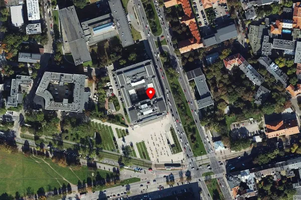 Widok z lotu ptaka: Muzeum Narodowe w Krakowie
