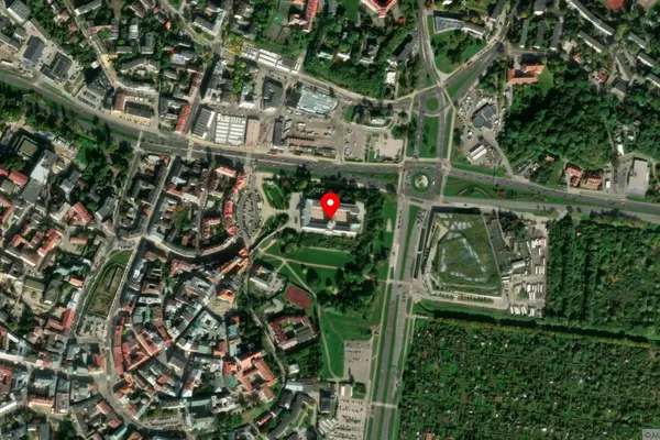 Widok z lotu ptaka: Muzeum Narodowe w Lublinie
