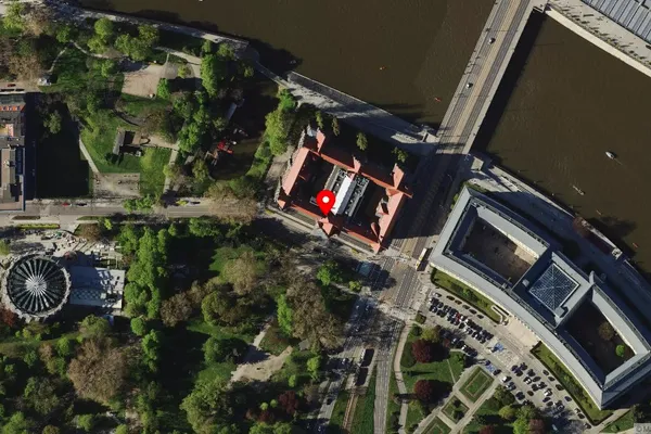 Widok z lotu ptaka: Muzeum Narodowe we Wrocławiu