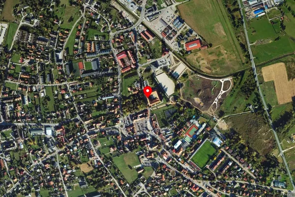 Widok z lotu ptaka: Muzeum Niepołomickie w Niepołomicach