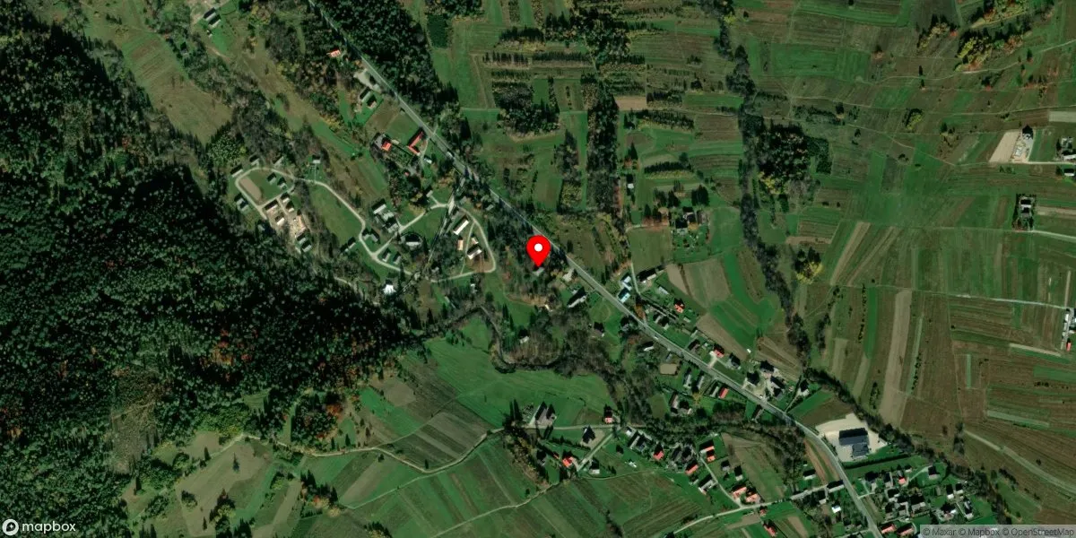 Satelitarny widok na Muzeum - Orawski Park Etnograficzny w Zubrzycy Górnej