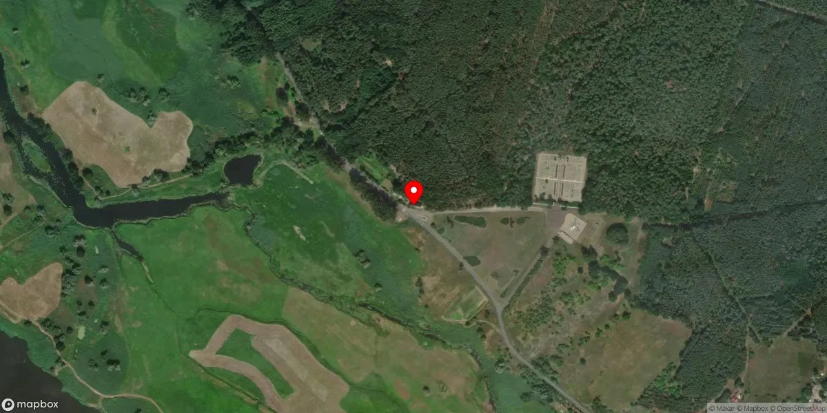 Satelitarny widok na Muzeum Pamiątek 1. Armii Wojska Polskiego oraz Dziejów Ziemi Mieszkowickiej w Mieszkowicach