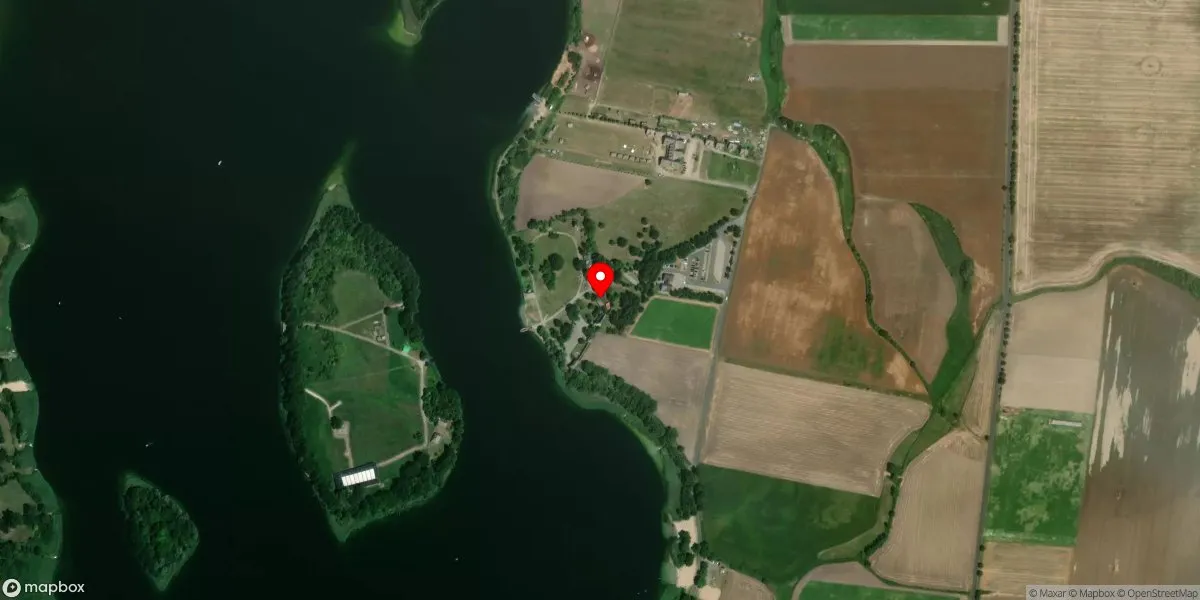 Satelitarny widok na Muzeum Pierwszych Piastów na Lednicy