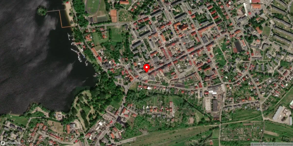 Satelitarny widok na Muzeum Pojezierza Myśliborskiego w Myśliborzu