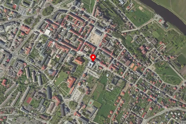 Widok z lotu ptaka: Muzeum Północno – Mazowieckie w Łomży